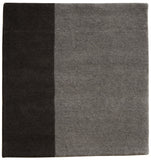stair landing rug natural un-dyed black and gray wool