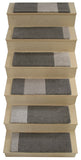 Alto Steps stair tread rugs "A-Frame" un-dyed wool light/medium