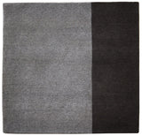 stair landing rug natural un-dyed black and gray wool
