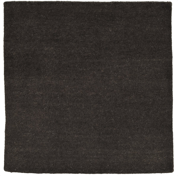 stair landing rug natural un-dyed black wool