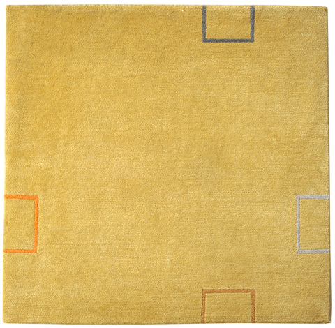 Sunny Yellow Meditation Rug